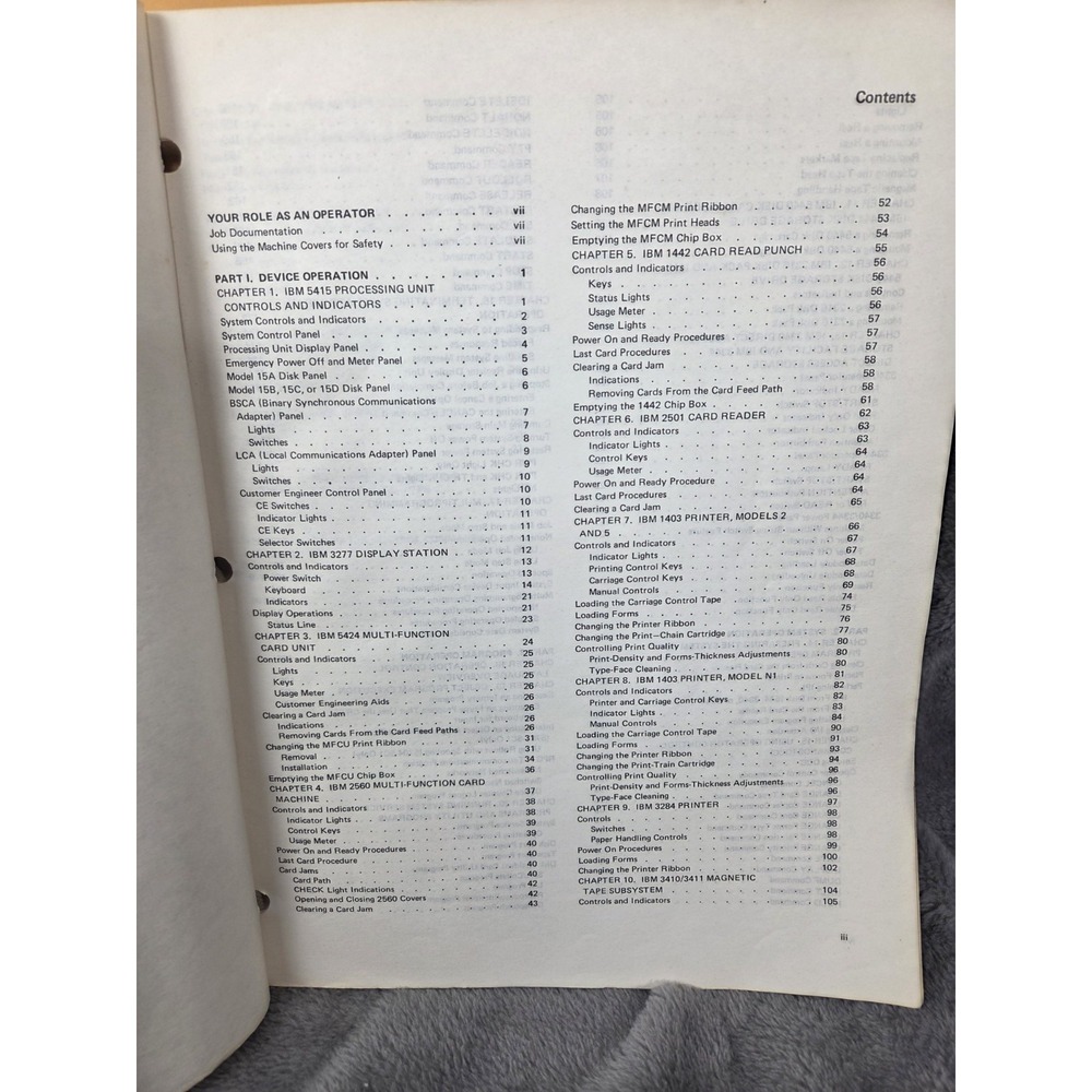 IBM System 3 Model 15 Operator's Guide 3rd Edition 1976 - Picture 7 of 9